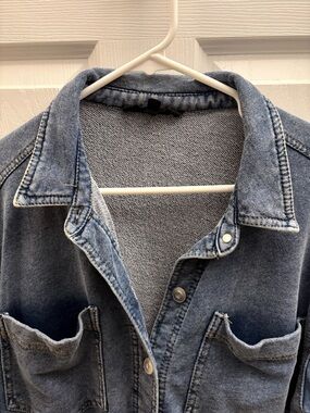 Jane and Delancey Blue Denim Button-Down Shirt